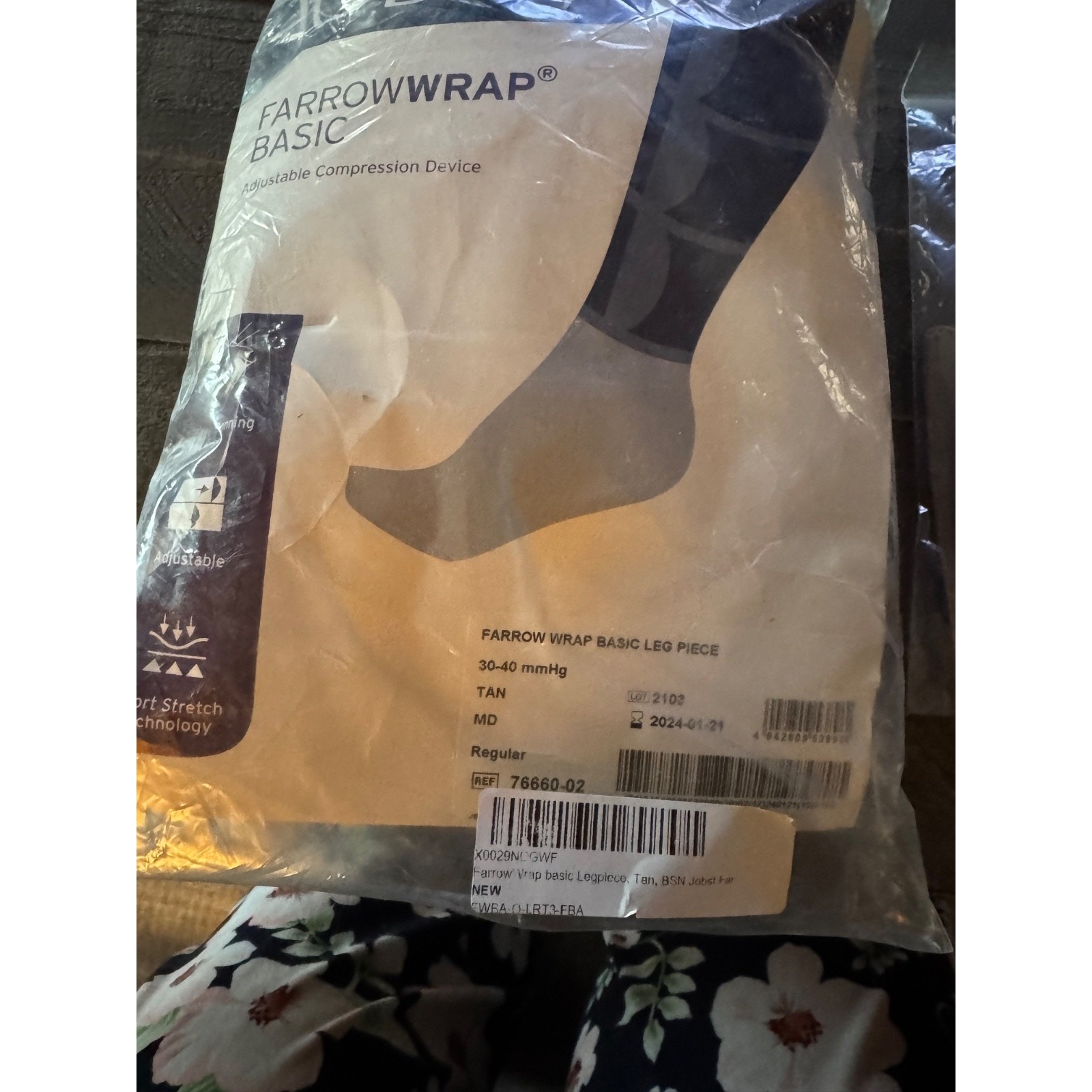 Jobst Farrow Wrap Basic 3040 Mmhg Compression Wrap With Sock Medium Jobst Farrow Wrap Basic 3040 Mmhg Compression Wrap With Sock Medium